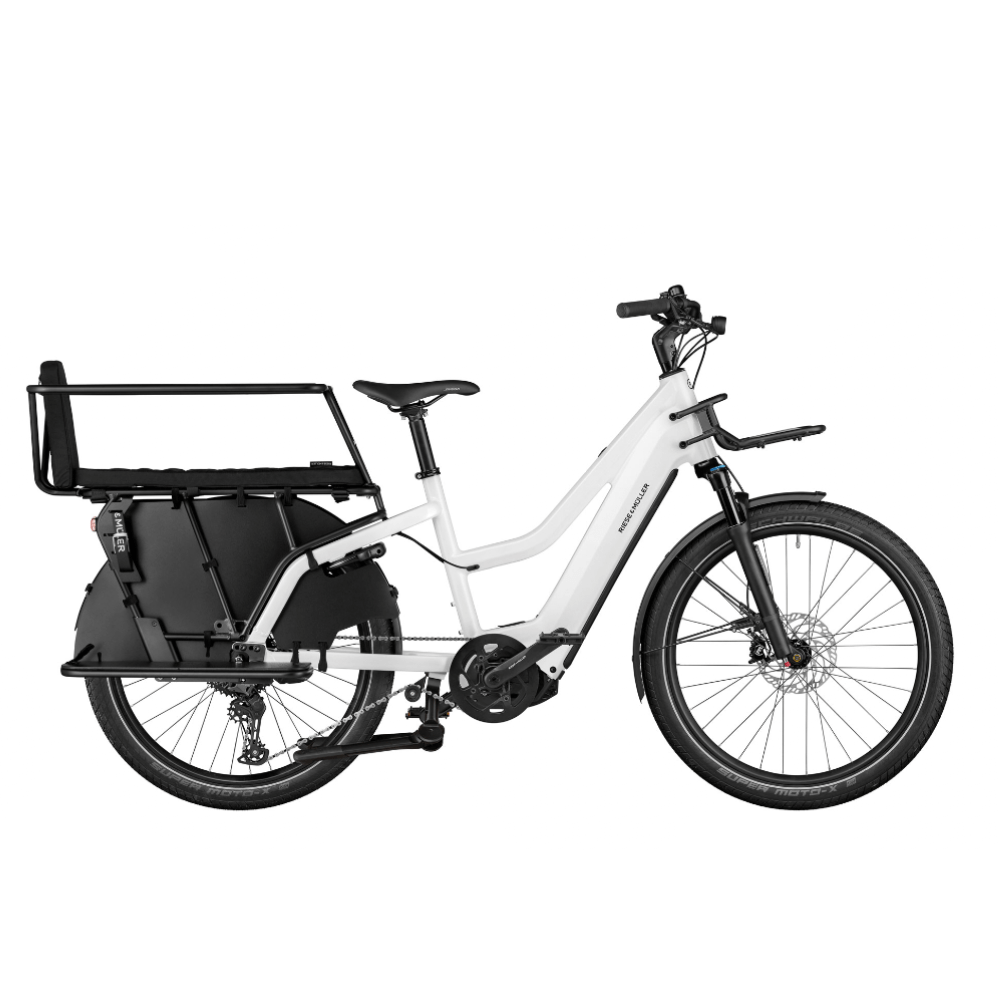 Vélo cargo électrique Multicharger Mixte GT Vario Blanc