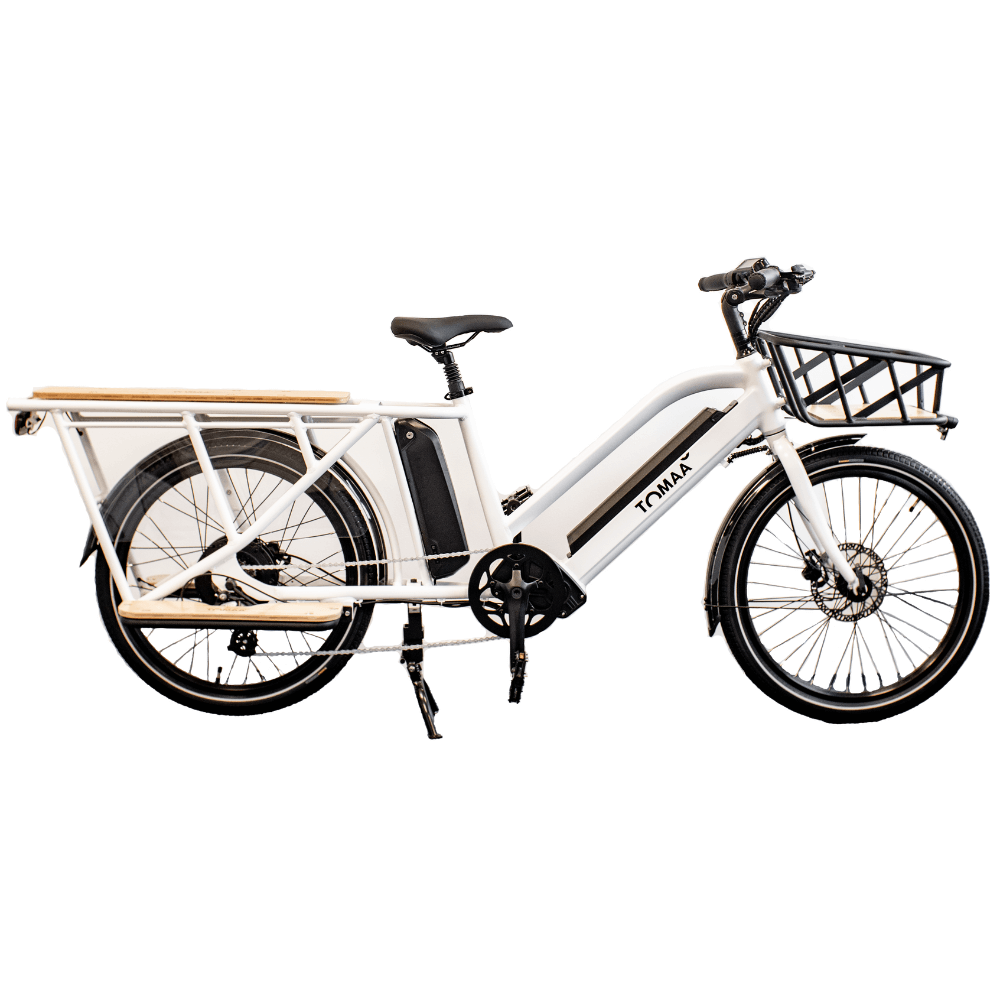 Vélo Cargo électrique TOMAA Blanc