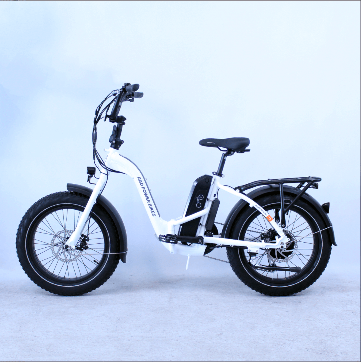 Vélo électrique pliant Rad Power Bikes RadExpand 5 blanc