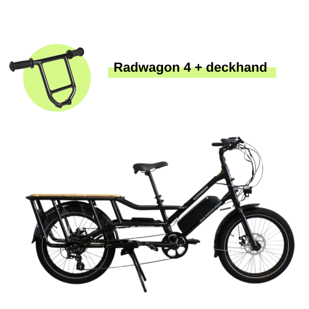 Vélo électrique Rad Power Bikes RadWagon 4 + deckhand noir
