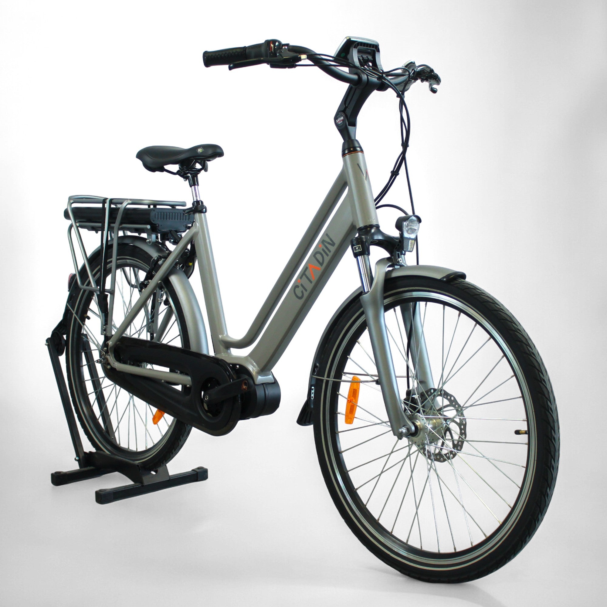 Vélo électrique Virage Citadin gris 26"