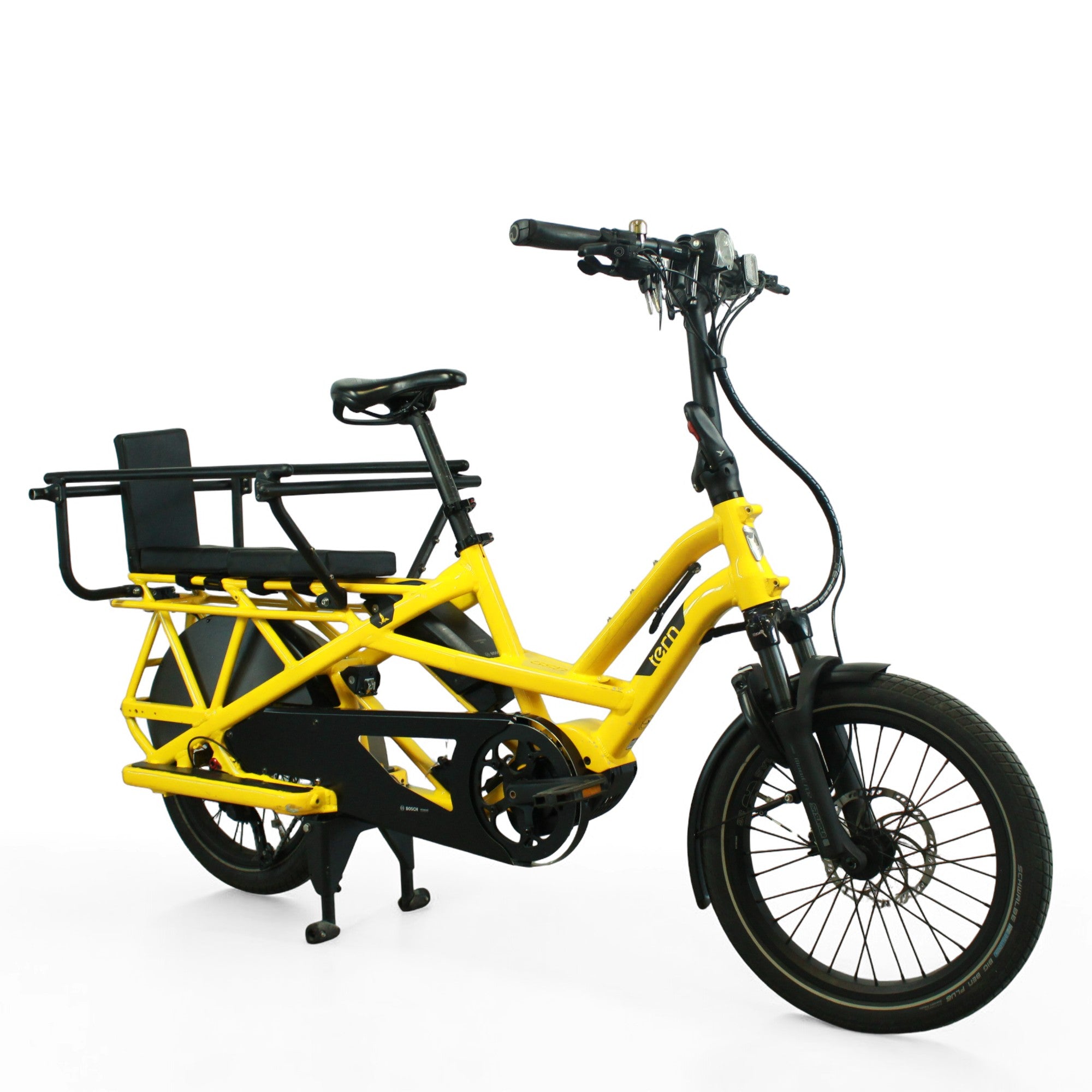 Vélo longtail électrique Tern GSD S10 LR Jaune (équipé)