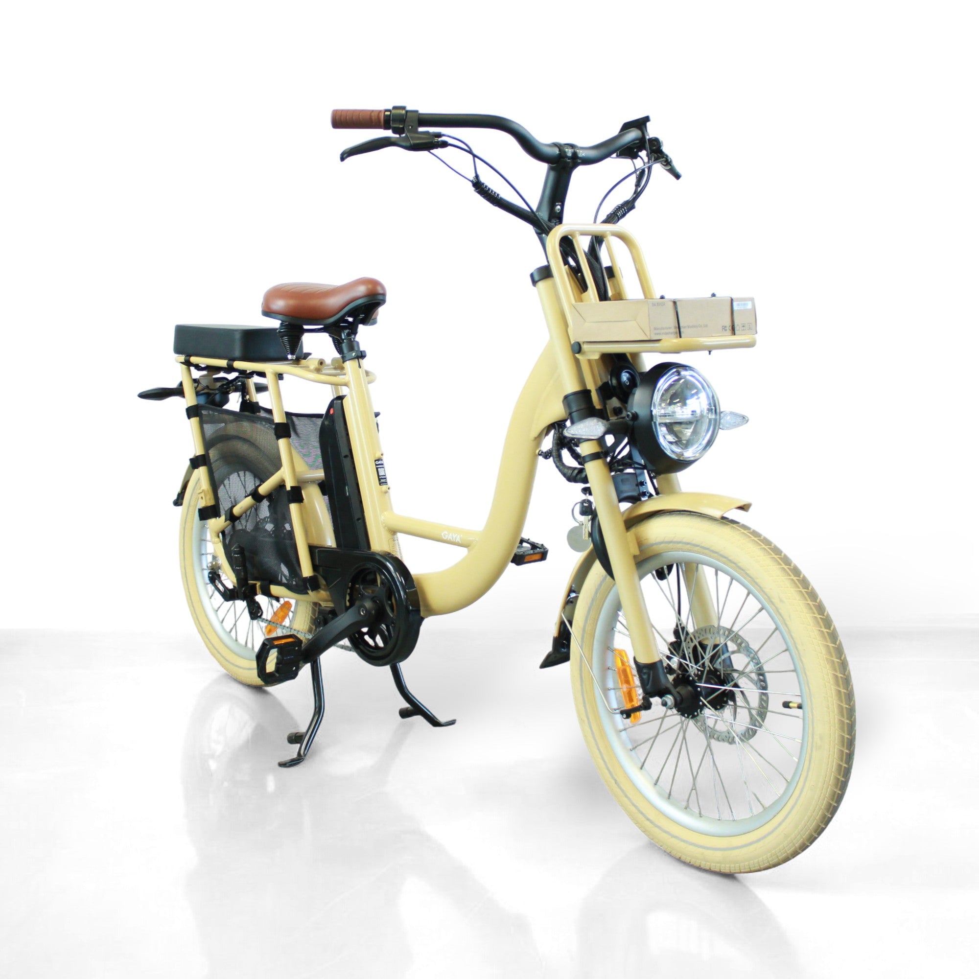 Vélo électrique Gaya Le Compact beige