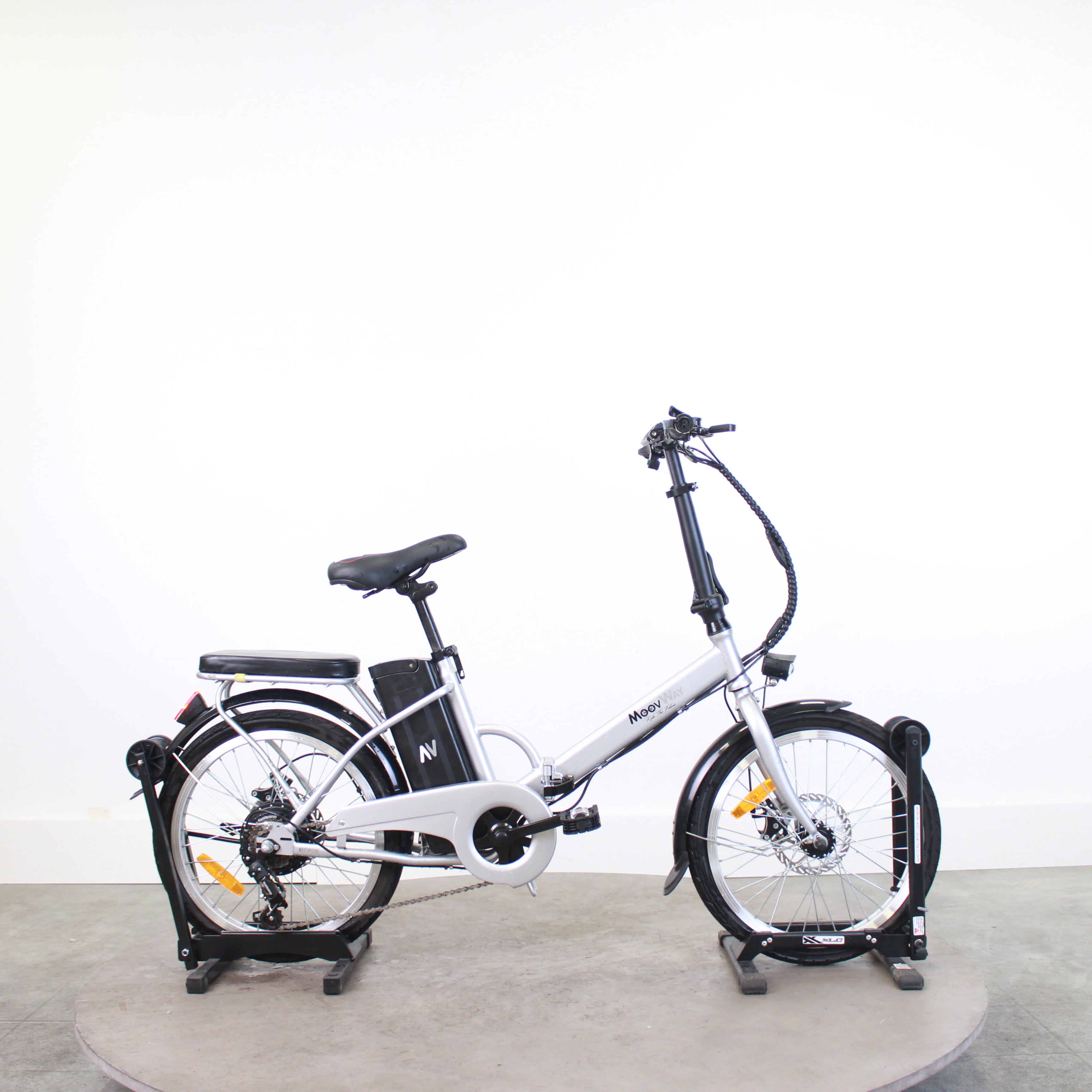 Vélo pliant électrique MoovWay Urban Argent