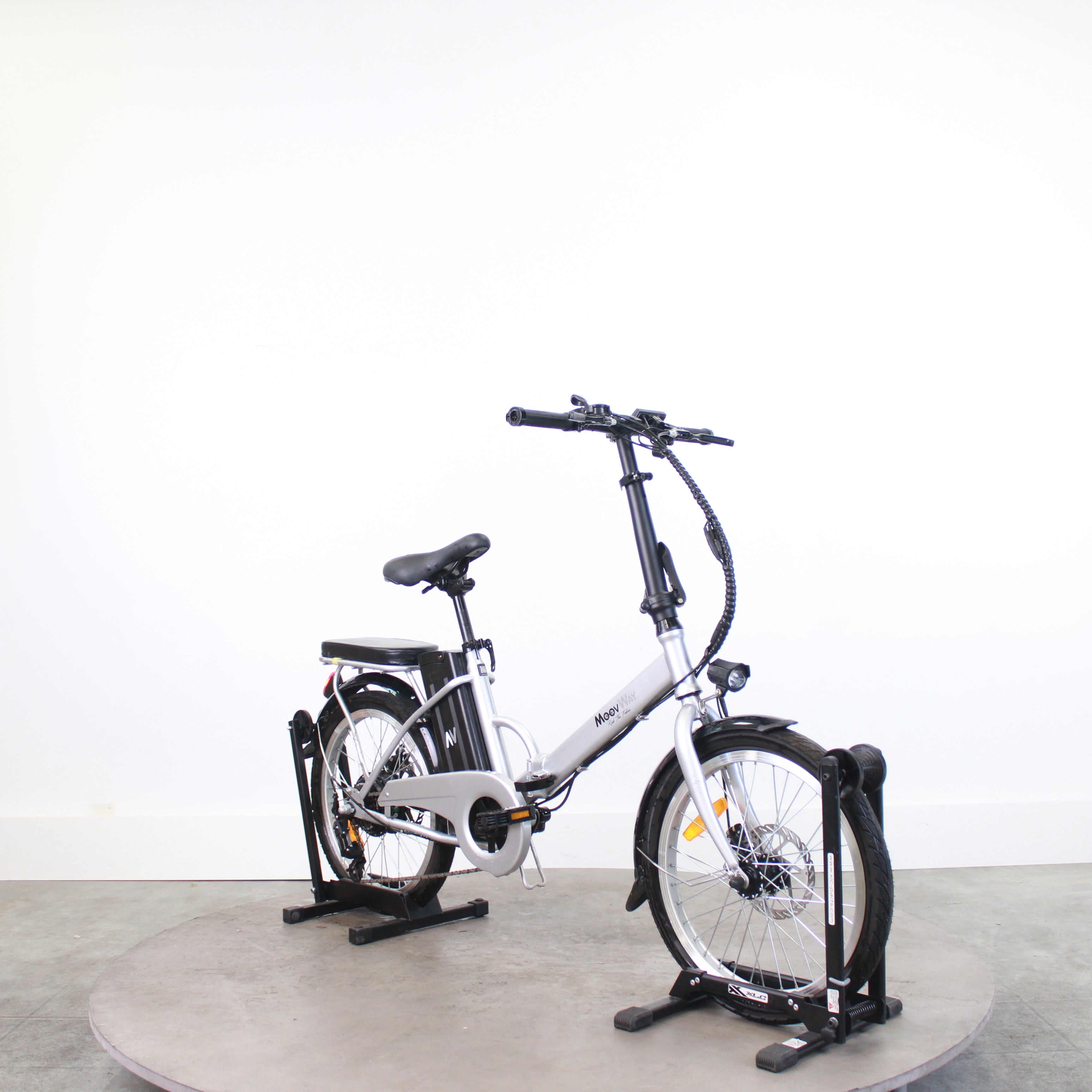 Vélo pliant électrique MoovWay Urban Argent