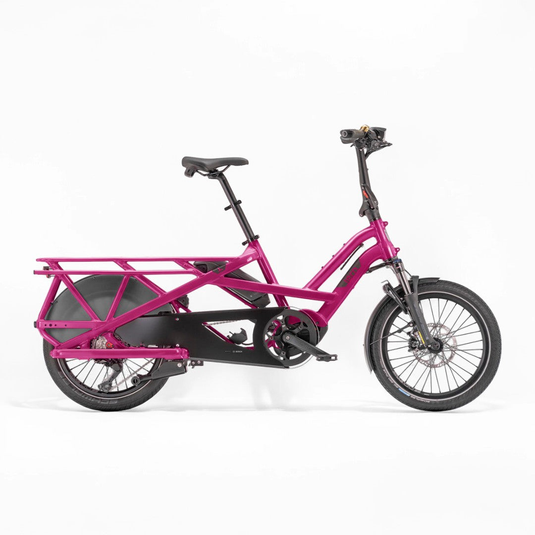 Vélo longtail électrique Tern GSD S10 rose