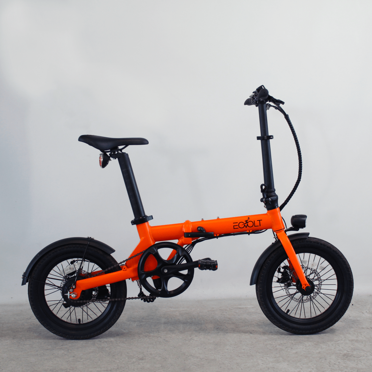 Vélo pliant électrique City 4 Speed orange | LOEWI