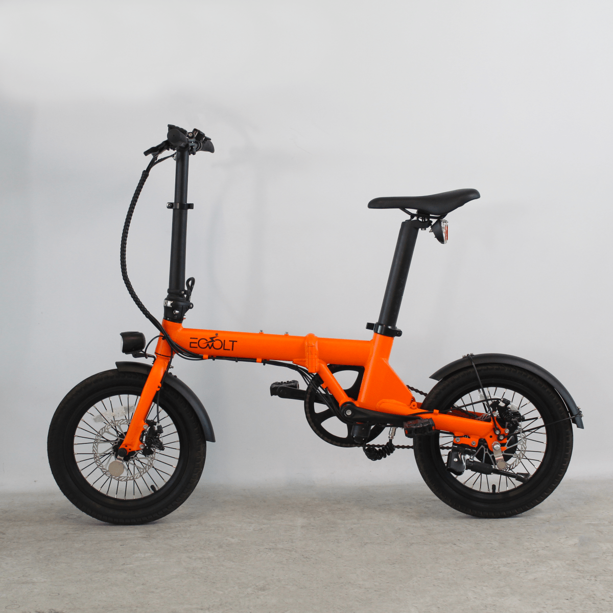 Vélo pliant électrique City 4 Speed orange | LOEWI