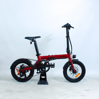 Vélo pliant électrique Eovolt City 4 Speed rouge